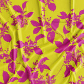 Yellow Pink Designer Fabric Online